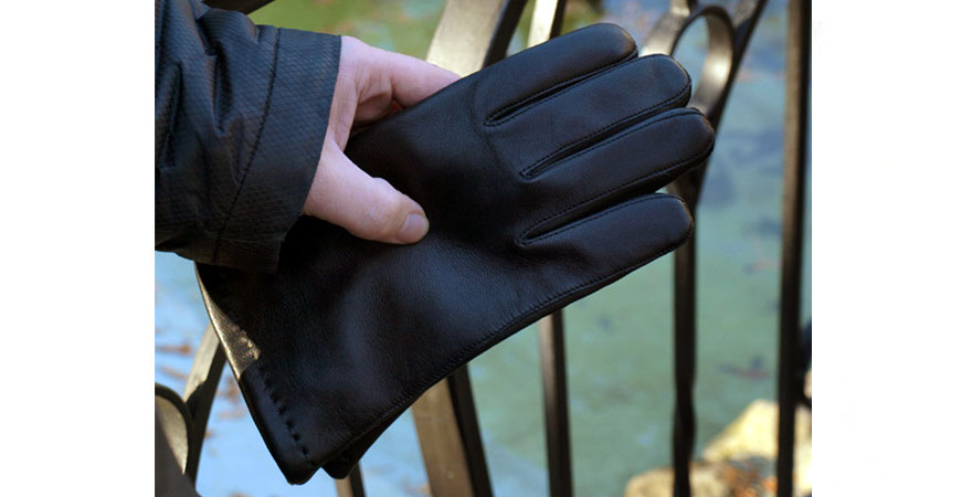 męskie rękawiczki skórzane ocieplane Kuc MZ-MD1